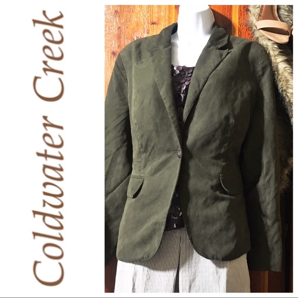 Coldwater Creek Jackets & Blazers - Coldwater Creek Faux Suede Blazer